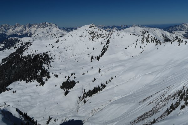 Blick zum Gebra und Weißkopfkogel
