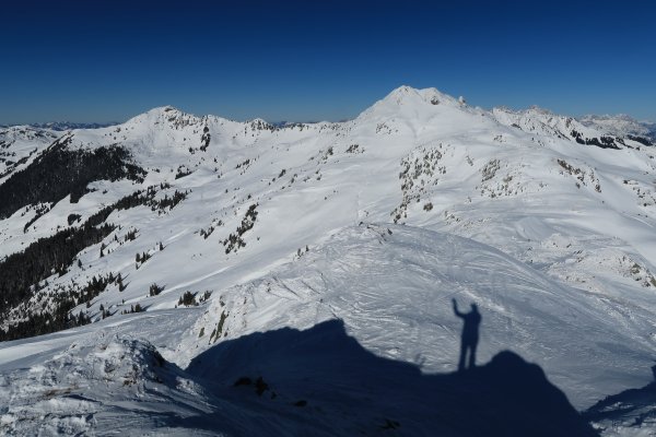 Rückblick vom Kornbichl zur Sonnspitze