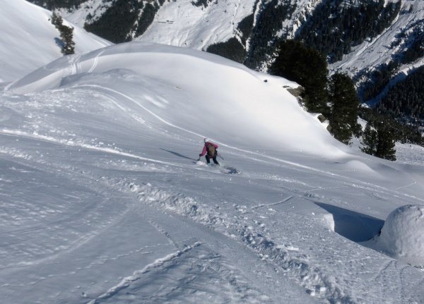 flaumig lockeres Hinabgleiten in den Frommgrund