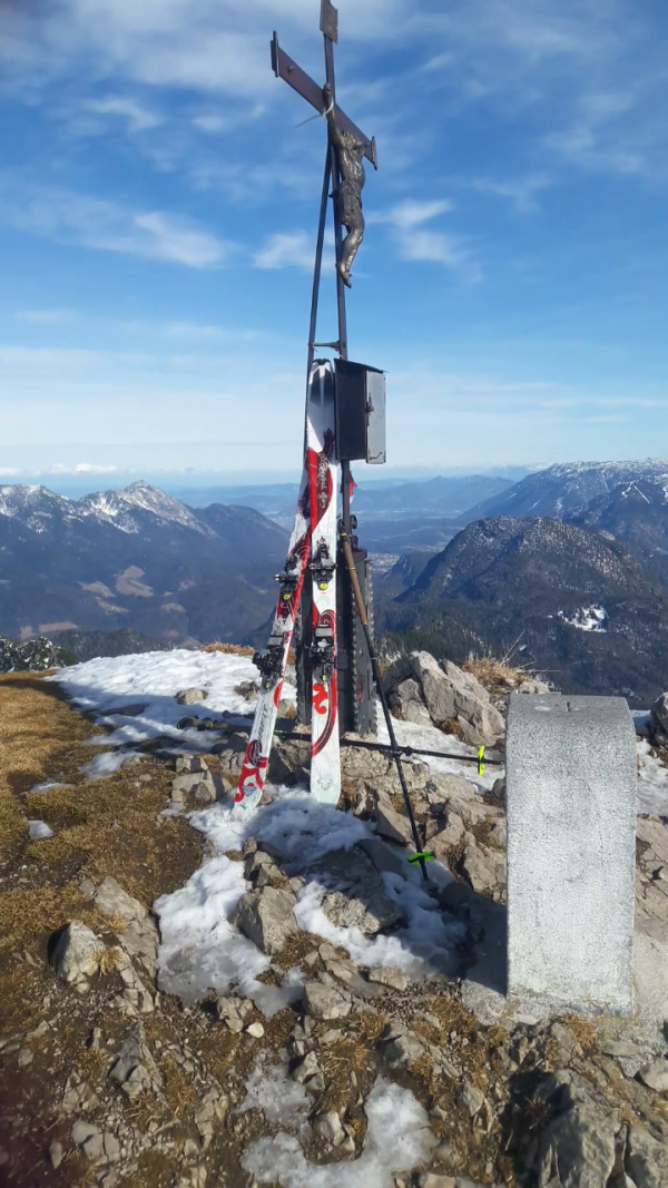 Gipfelblick nach Osten mit Hochstaufen u. Zwiesel