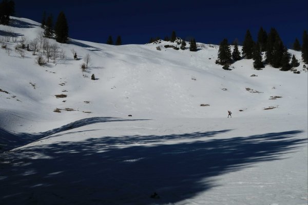 Abfahrt Mühlhornwand im Firnschnee