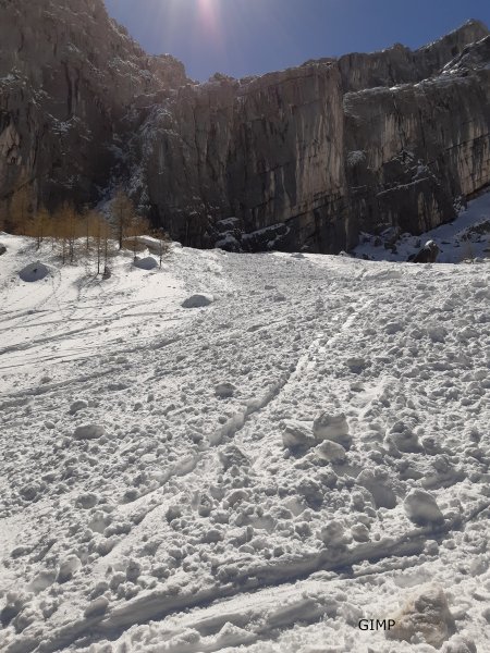 Lawine unterm Kleinen Watzmann