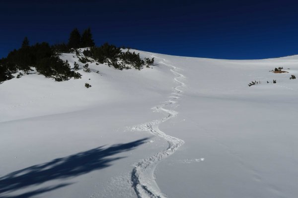 Abfahrt zur Oberkaseralm