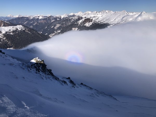 Nebelgrenze mit Halo