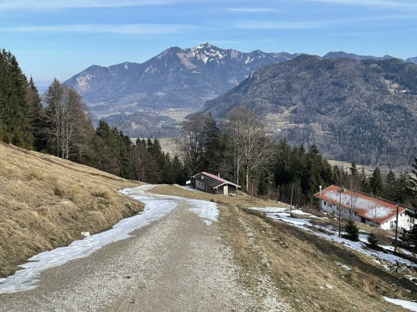 Fahrweg vom Berggasthof zur Wuhrsteinalm