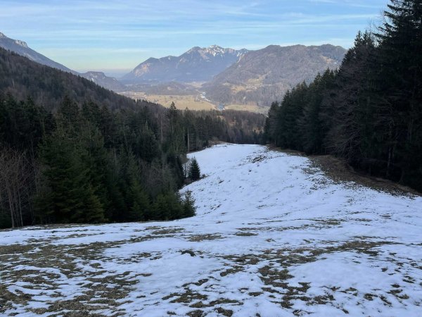 Man glaubt es kaum mit wie wenig Schnee man auskommen kann