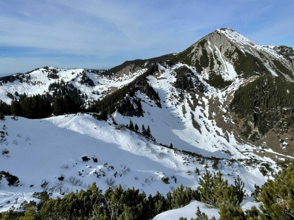 Blick vom Breitenstein zum Geigelstein