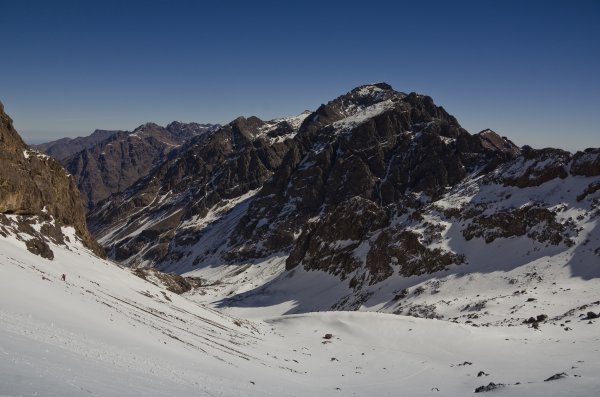 im Hintergrund der Jebel Toubkal