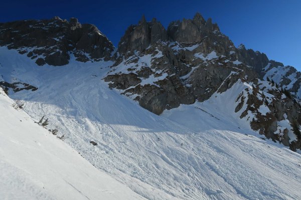 Aufstiegshang zum Ellmauer Tor schaut wenig einladend aus