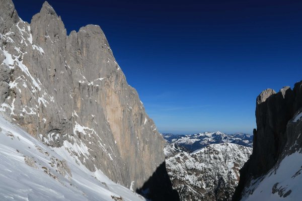 Blick aus dem Ellmauer Tor nach Norden
