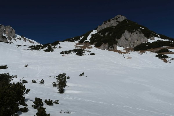 Butterfirn im Gipfelhang