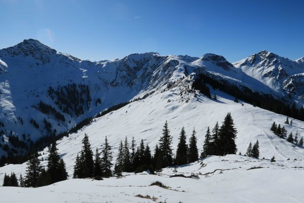Abfahrtsblick vom Laubkogel
