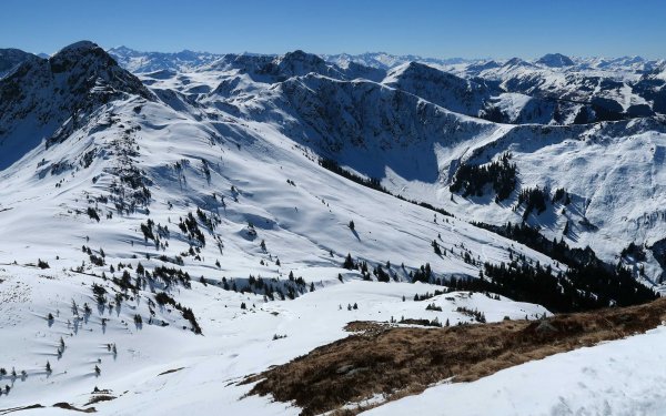 Abfahrtsblick von der Sonnspitze