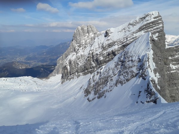 Blick von der Skischarte
