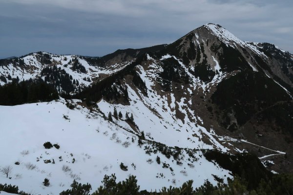 Blick vom Breitenstein auf den Geigelstein