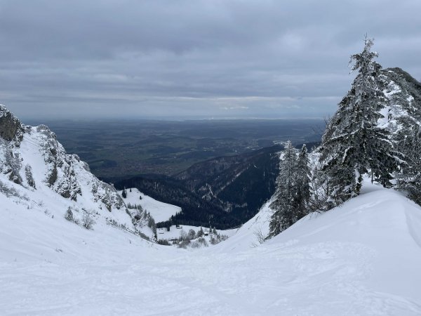 Rückblick oberhalb Steilstück