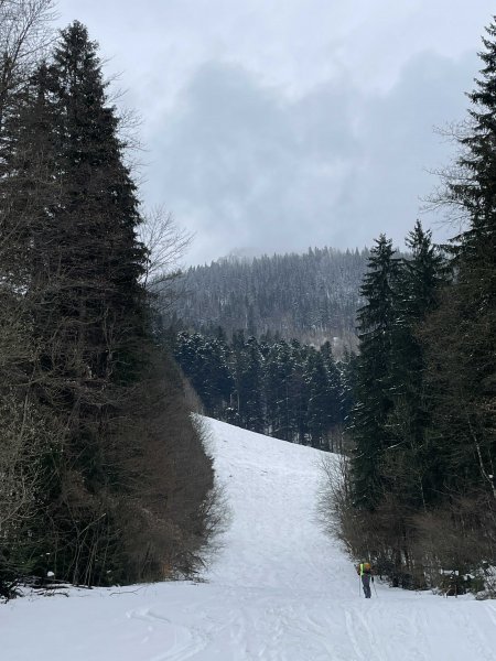 Unterster Hang hat ausreichend Schnee
