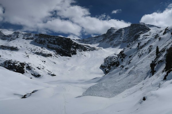 Rückblick in die Kleegrubenabfahrt