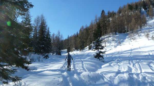 Perfekte Aufstiegsspur