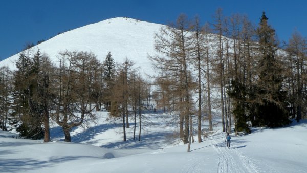 Vor dem Gipfelaufbau
