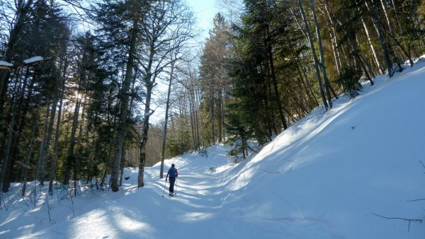 Anstieg auf der Mautstraße