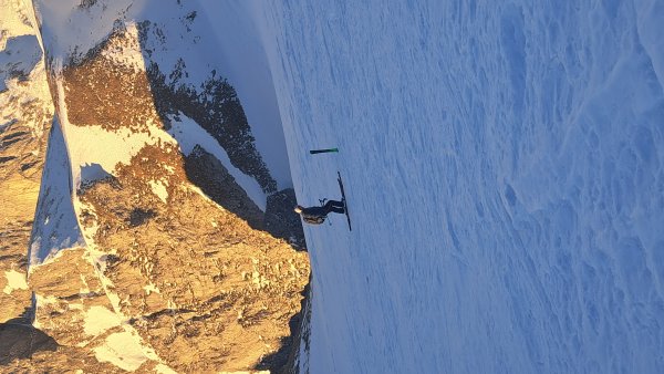 so ist der Schi steckengeblieben