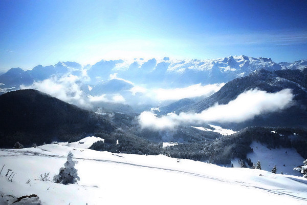 Nebelschwaden im Tal