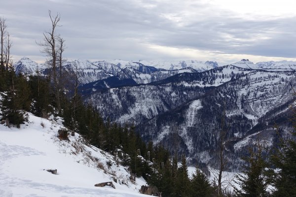 der Schnee schwindet in der Osterhorngruppe