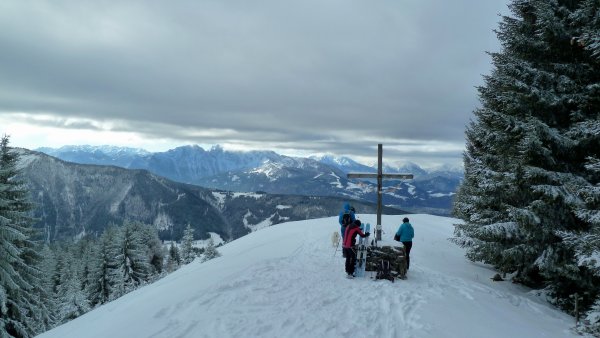 Spielberg, Blickrichtung Hoher Göll und Watzmann