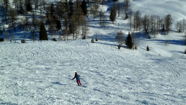 Anstrengend im Gipfelhang