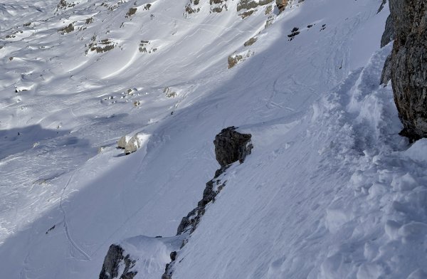 Blick zum Skidepot