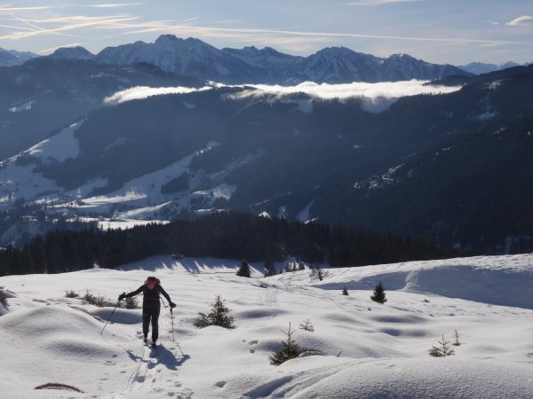 Morgennebel haben sich gerade gelichtet