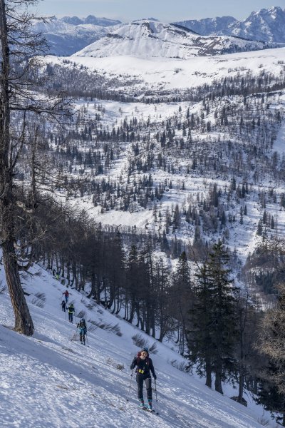Anstieg zum Zinken nach der steilen Querung