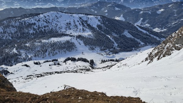 Abfahrt zum Mitterbergsattel