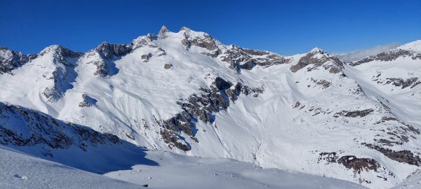 Blick von der Hohen Scharte zu Reichenspitze bzw. Gabler