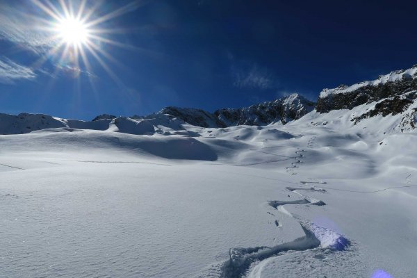 Unberührte Pulverhänge