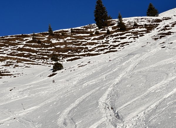 die Kehrseite, ziemlich verspurt!