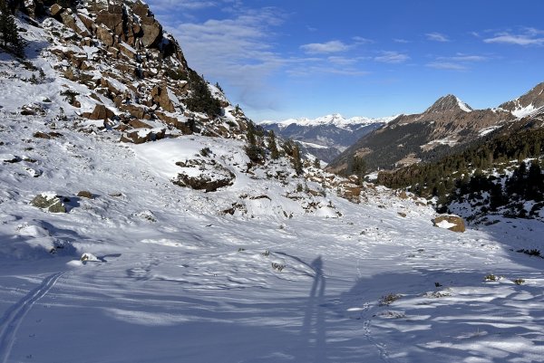 zu wenig Schnee unterm Rötenkogel