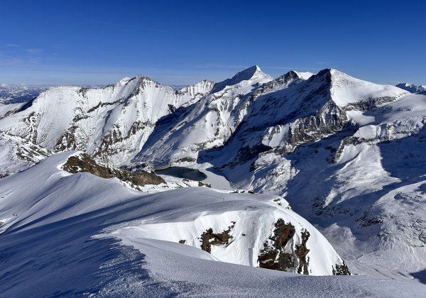 Gipfelgrat mit Wiesbachhornblick