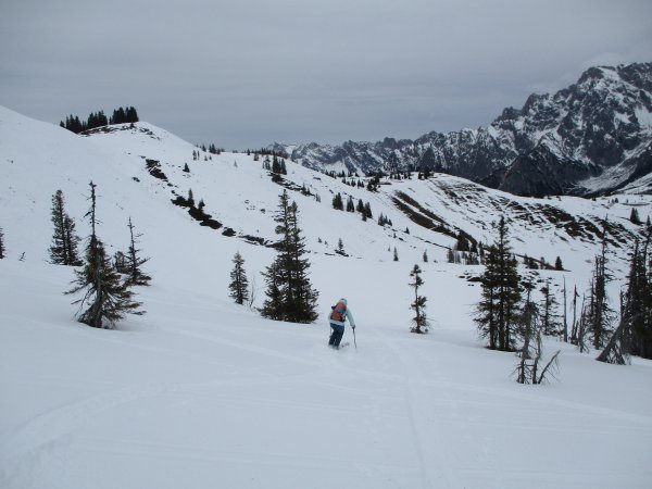 Abfahrt vom Ahornstein