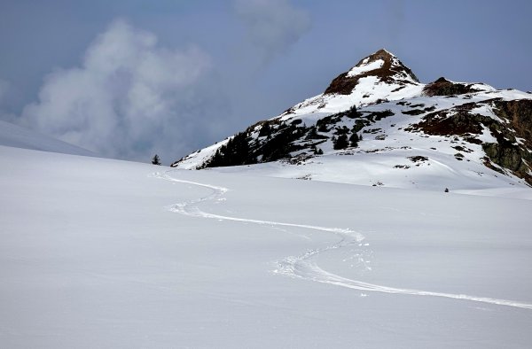 Rückblick zur Sonnspitze