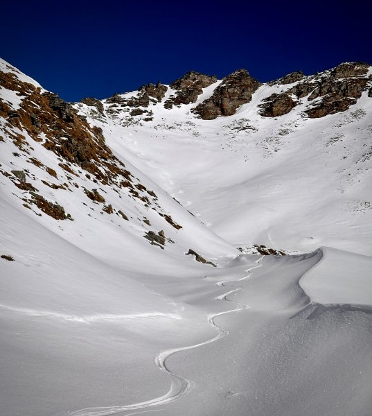 Abfahrt von der Baukarlscharte