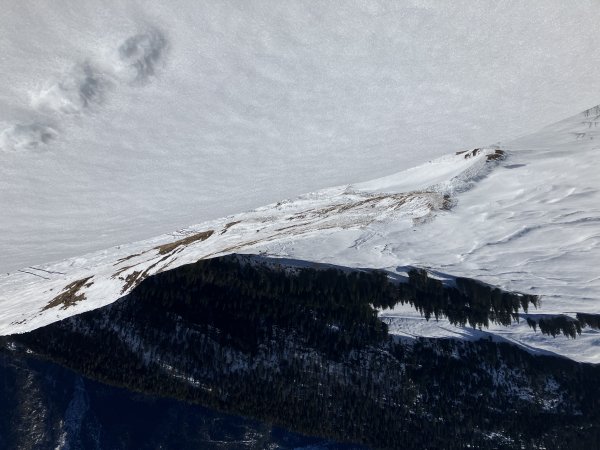 Lawinenabgang Südseite Kühkranz