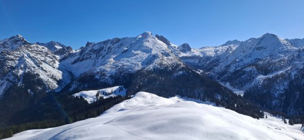Lawinenabgang Grube Seekopf, nicht deutlich ersichtlich auf dem Foto