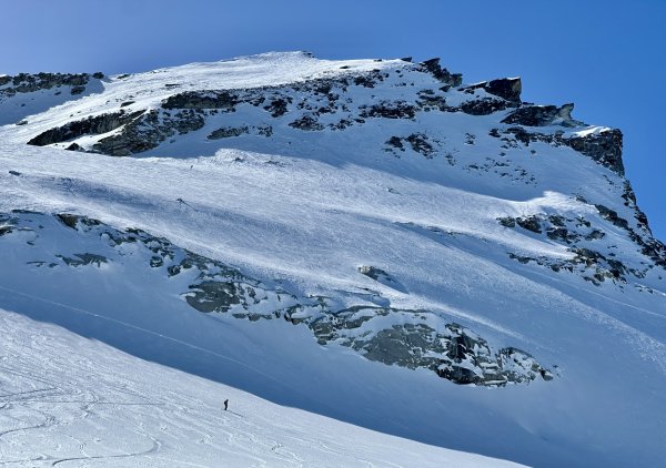 Abfahrt auf dem Kees