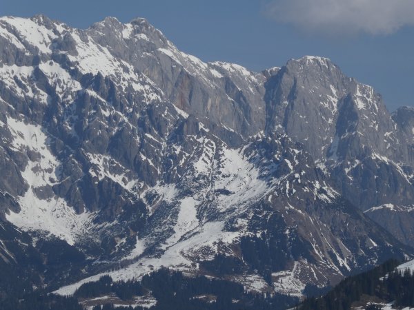 Taghaubenscharte, dürftige Schneelage