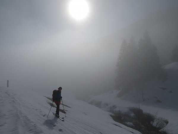Letzte Hangnebel am Morgen...