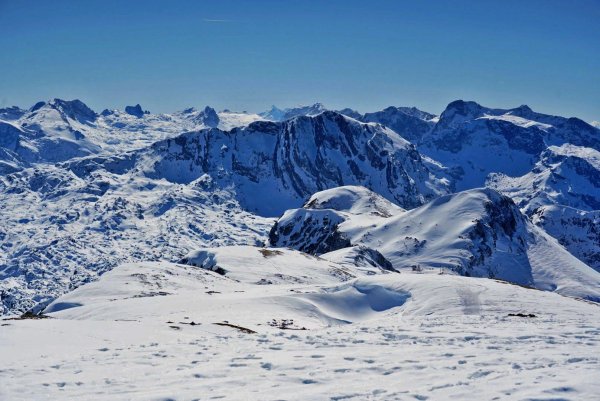 Blick in Hagengebirge, da geht schon was.