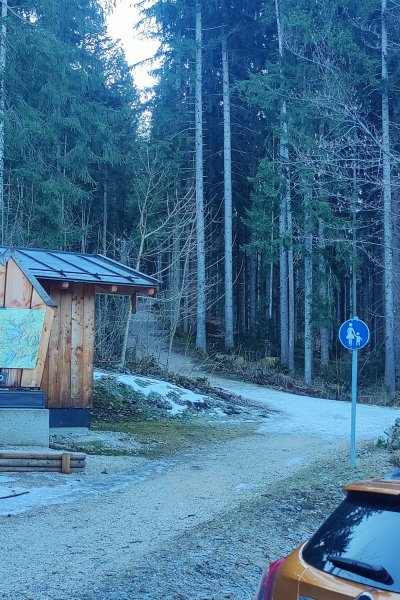 Die ersten 3 meter Schnee am Start