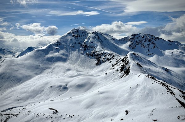 Blick zum Hochkogel vom Saalbachkogel